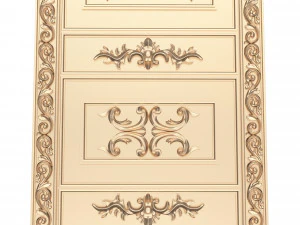 carved door classic 02 3D Model