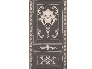 carved door classic 02 3D-Modell