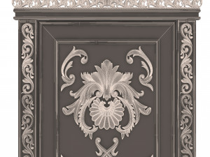 carved door classic 02 3D-Modell