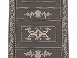 carved door classic 02 3D Model