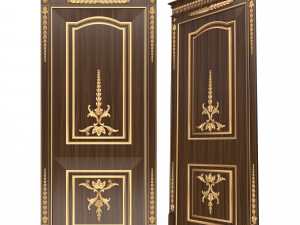 carved door classic 03 3D Model