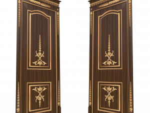 carved door classic 03 3Dモデル
