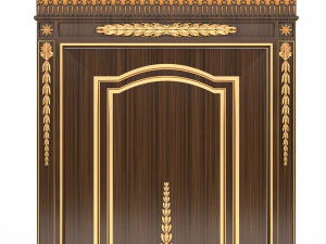 carved door classic 03 3D Model