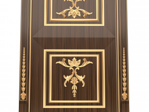 carved door classic 03 3Dモデル