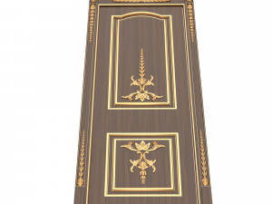 carved door classic 03 3Dモデル