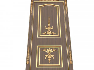 carved door classic 03 3D Model