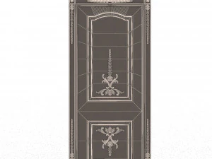 carved door classic 03 3D Model