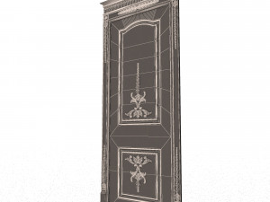 carved door classic 03 3Dモデル