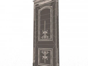 carved door classic 03 3D Model