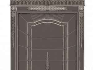 carved door classic 03 3Dモデル