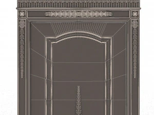carved door classic 03 3D Model
