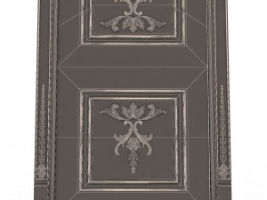 carved door classic 03 3Dモデル