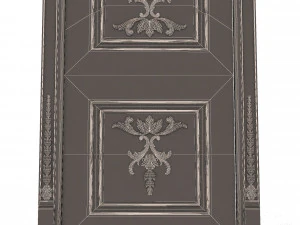 carved door classic 03 3D Model