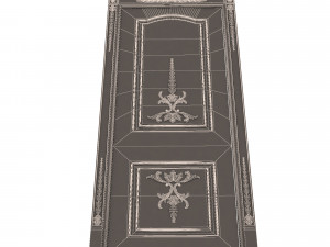 carved door classic 03 3Dモデル