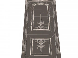 carved door classic 03 3D Model