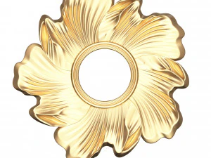 classic round mirror 02 3D Model