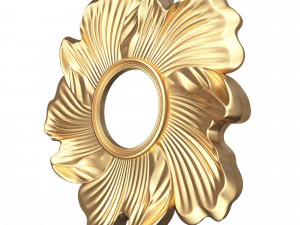 classic round mirror 02 3D Model
