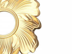classic round mirror 02 3D Model
