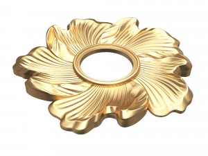 classic round mirror 02 3D Model