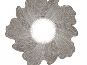 classic round mirror 02 3D Model