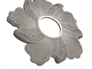 classic round mirror 02 3D Model