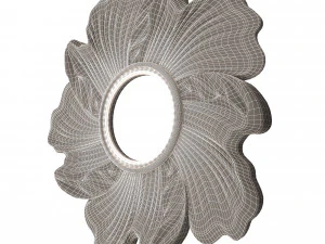 classic round mirror 02 3D Model