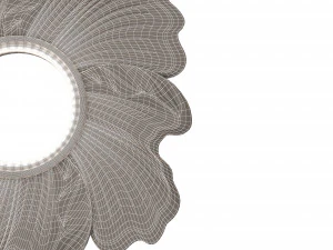 classic round mirror 02 3D Model