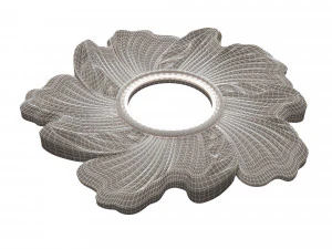 classic round mirror 02 3D Model