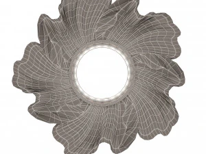classic round mirror 02 3D Model