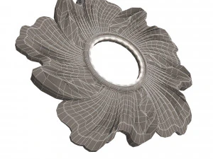 classic round mirror 02 3D Model
