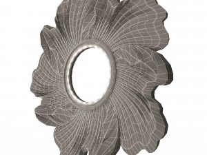 classic round mirror 02 3D Model