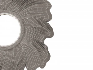classic round mirror 02 3D Model
