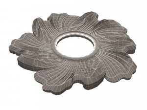 classic round mirror 02 3D Model