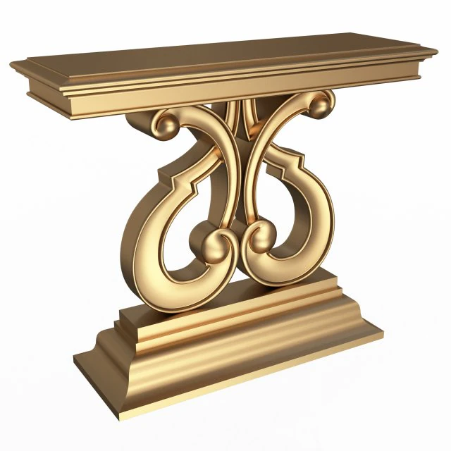 luxury console table 01 3D Model .c4d .max .obj .3ds .fbx .stl .blend 