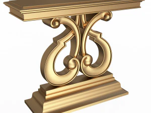 luxury console table 01 3D Model