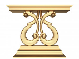 luxury console table 01 3D 모델