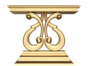 luxury console table 01 3D Model