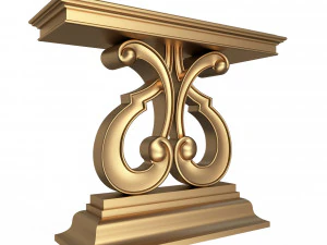 luxury console table 01 3D Model