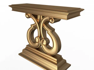 luxury console table 01 3D Model