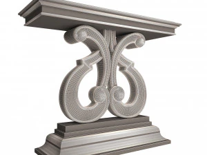 luxury console table 01 3D Model