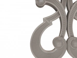 luxury console table 01 3D Model