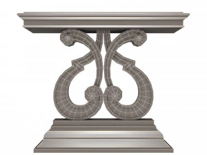 luxury console table 01 3D Model