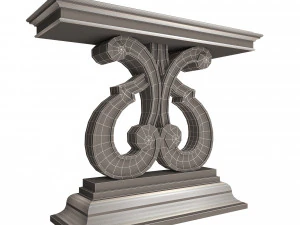 luxury console table 01 3D Model