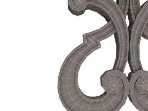 luxury console table 01 3D Model