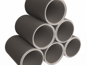 concrete pipe 3D 模型
