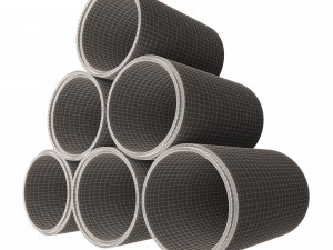 concrete pipe 3D 模型