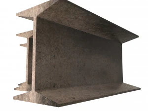 iron beams set 3D Model