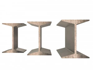 iron beams set 3D Model