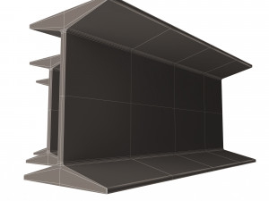 iron beams set Model 3D
