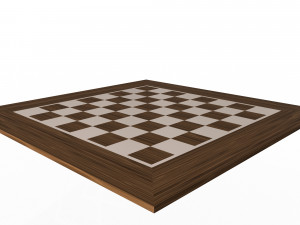 chess board Modello 3D